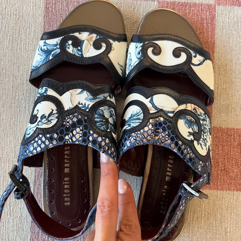 Antonio marras leather flats